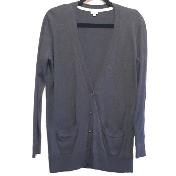 "Kismet" cardigan, charcoal, sz Lg. - Picture 1 of 3
